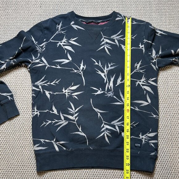 Vans Off the Wall (OTW) Sweatshirt with Bamboo Leaf Print 100% Cotton - Picture 8 of 9